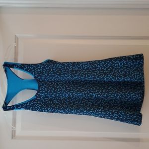 Lululemon seawheeze blue print Racerback Tank S M.